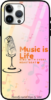 Music is Life Glass iPhone 15 Pro Max Case