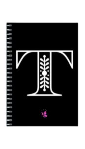 A5 Spiral Notebook - Ruled Notebook - Alphabet T