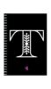 A5 Spiral Notebook - Ruled Notebook - Alphabet T