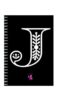 A5 Spiral Notebook - Ruled Notebook - Alphabet J