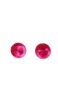 Fancy Earring – Round – Dark Pink