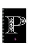 A5 Spiral Notebook - Ruled Notebook - Alphabet P