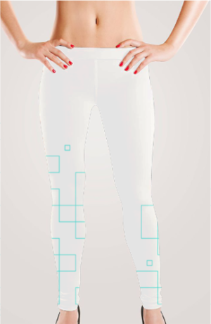 Women’s Leggings – Neon Square Pattern