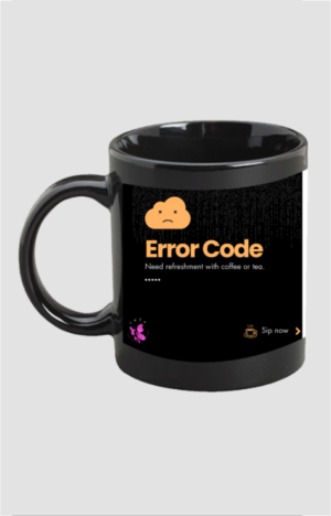 Coffee Mug – Black – Error Code