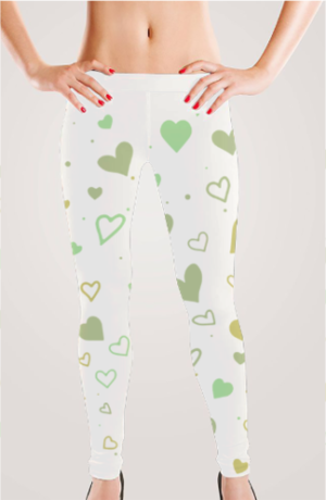 Women's Leggings - Heart Prints