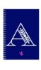 A5 Spiral Notebook - Ruled Notebook - Alphabet A