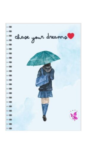 A5 Spiral Notebook - Ruled Notebook - Chase your dreams