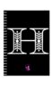 A5 Spiral Notebook - Ruled Notebook - Alphabet H