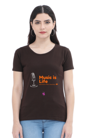 Round Neck T.Shirt - Graphical Tees - Music is Life