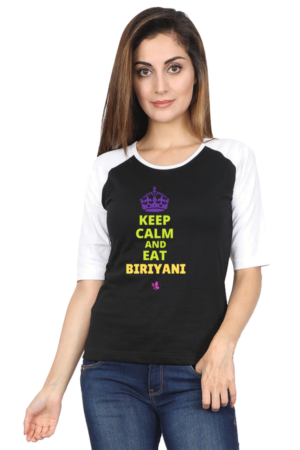 Round Neck Raglan T.Shirt - Graphical Tees - Keep Calm
