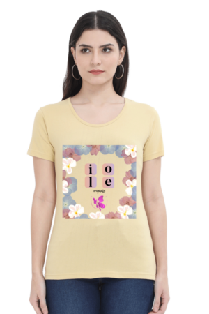 Round Neck T.Shirt - Graphical Tees - Iole Originals Flowery Frame