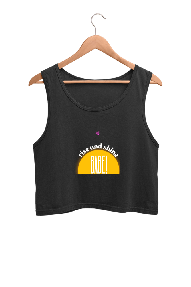 Ladies' Crop Tanks - Rise & Shine