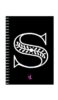 A5 Spiral Notebook - Ruled Notebook - Alphabet S