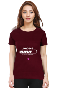 Round Neck – Graphical Tees - Loading (White Text)