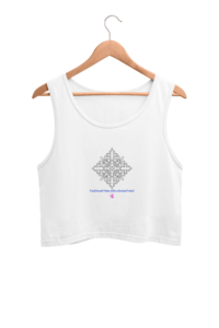Ladies' Crop Tanks - Kolam Series - Dotted Twist