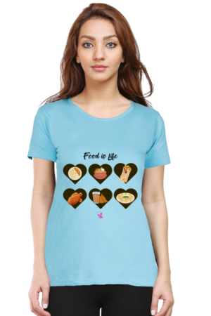 Round Neck T.Shirt - Graphical Tees - Food is Life