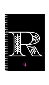 A5 Spiral Notebook - Ruled Notebook - Alphabet R