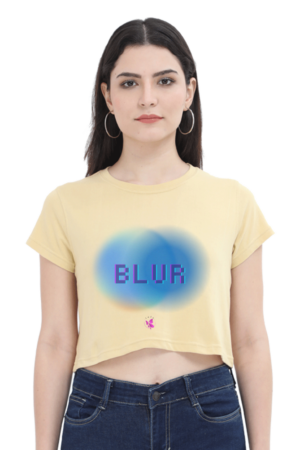 Ladies Crop Top – Blur