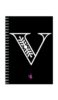 A5 Spiral Notebook - Ruled Notebook - Alphabet V