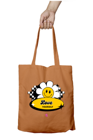 Tote Bags with Zipper – Coloured – Love yourself