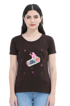 Round Neck T.Shirt - Graphical Tees - Girl Power