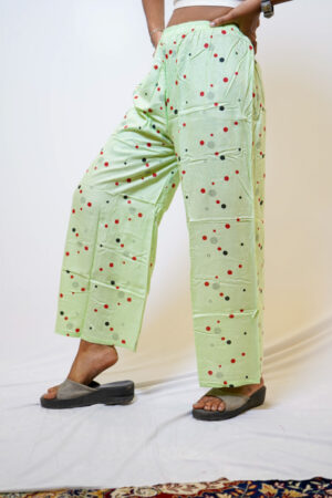 Palazzo Pant Pastel Green - Free Size (S to L)